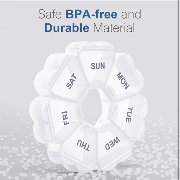 New Large Weekly Pill Organizer, Pill Box 7 Day, KAPENS Daily Vitamin Case Large - Picture 3 of 8